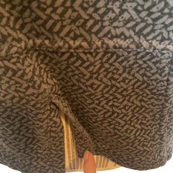 Hurley Gray Geo Print Cotton Blend Collared Athletic Knit Jacket Women Med - Picture 6 of 10